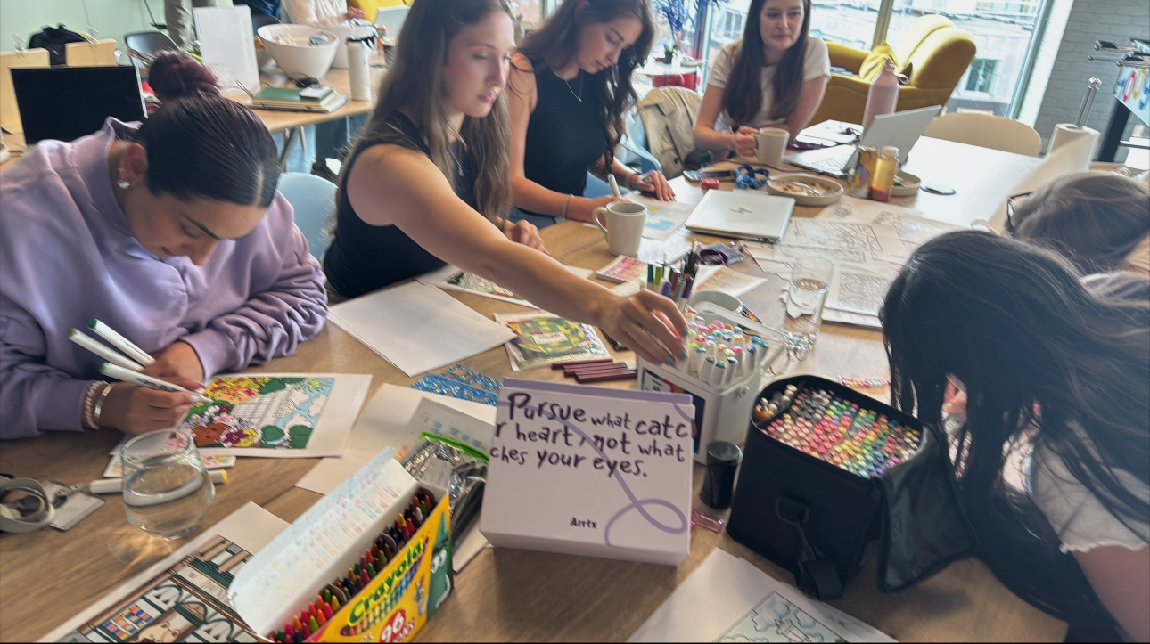 Colouring with colleagues workshop