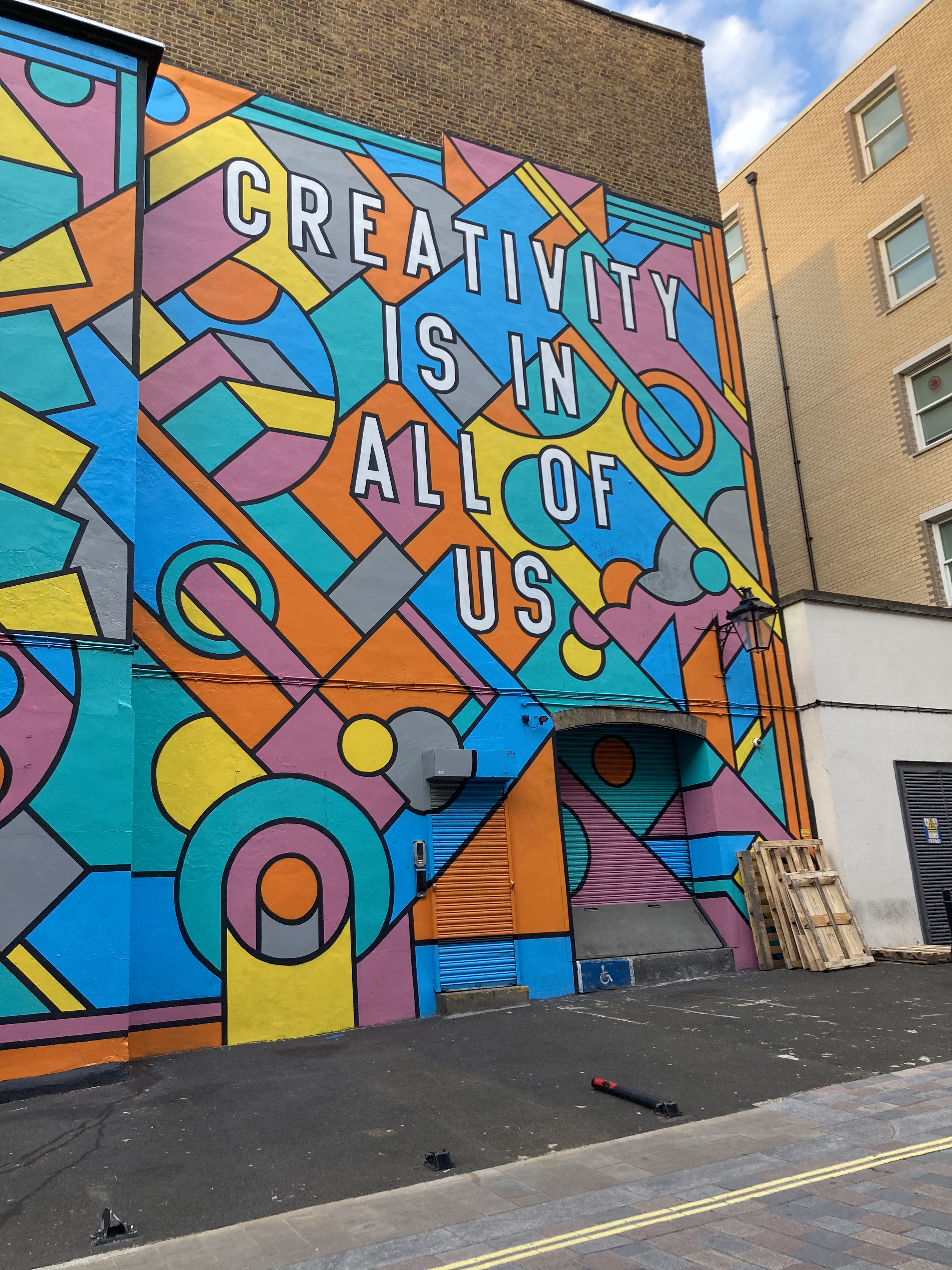 London mural - Creativity is in all of us